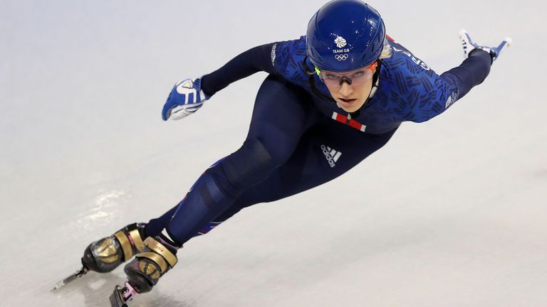 Elise Christie (en photo), Holly Hoyland et Niall Treacy devaient concourir du 5 au 7 mars à Dordrecht, Pays-Bas