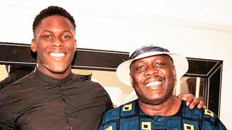 Itoje's father says he wanted his children to know right from wrong and the value of education