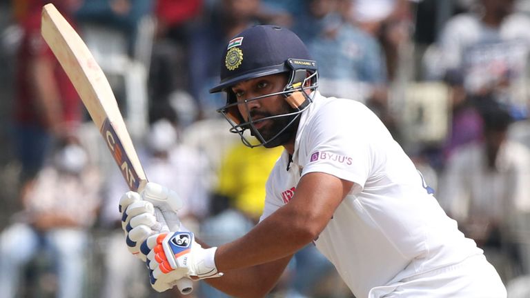 Rohit Sharma scored a century against England in the second Test in Chennai (Pic credit - BCCI)
