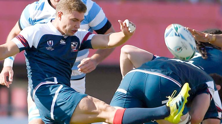 Ruben De Haas played in all four of the United States' games at the 2019 Rugby World Cup