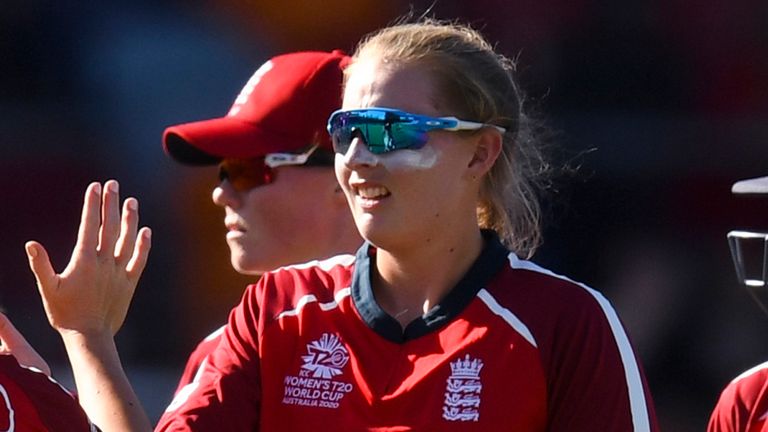 Sophie Ecclestone is currently ranked the world's No 1 ranked bowler in Women's T20 cricket