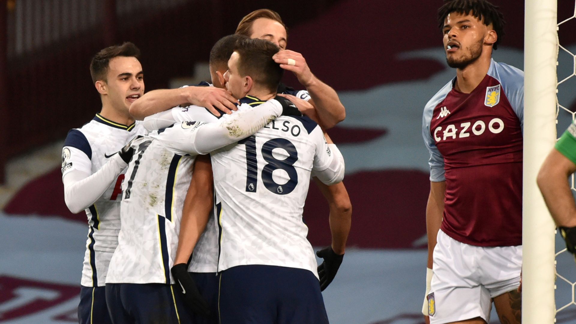 Spurs up to sixth with win at Villa