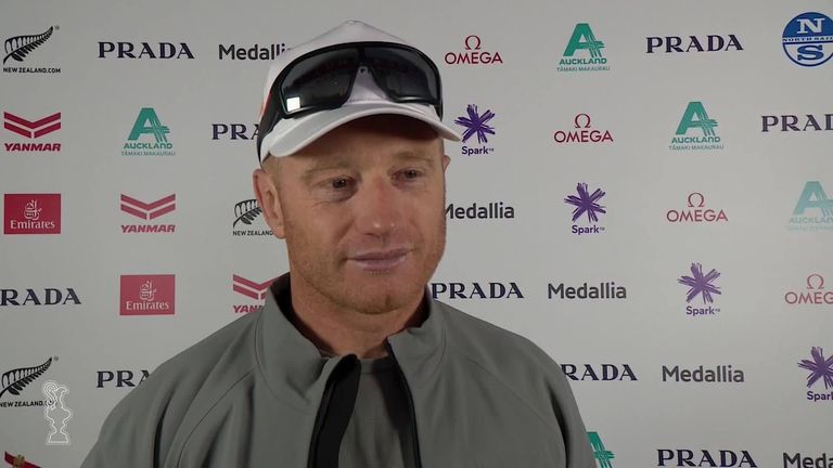 Jimmy Spithill doesn't believe losing the second race of the day was costly, but that it highlights how 'tough the racing is' 
