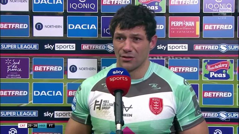Despite scoring a hat-trick on his debut for Hull KR, Ryan Hall was disappointed not to get the victory in their season opener against Catalans Dragons
