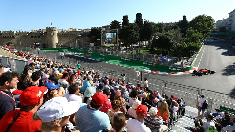 Die Strecke mit der niedrigsten G-Kraft: Baku Street Circuit in Baku/Aserbaidschan – 3,5 G