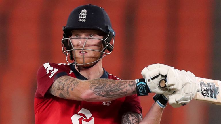 England's Ben Stokes (46) has yet to score a half-century in T20 international cricket