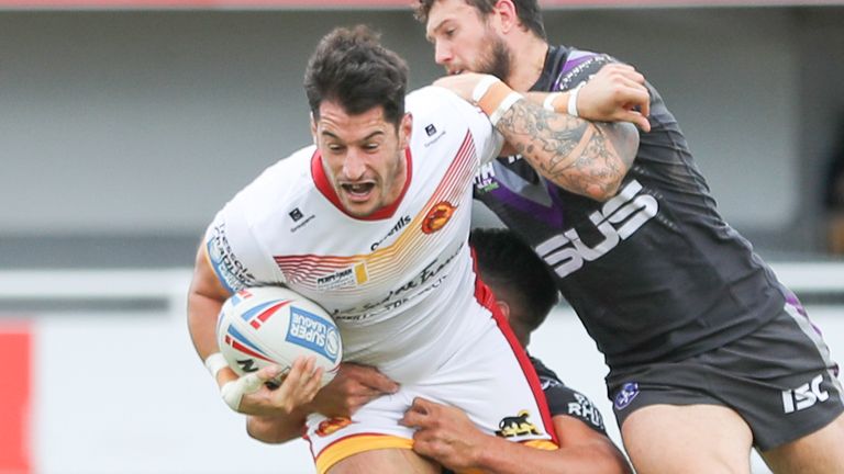The Catalans ’Ben Garcia is suspected of having a broken arm against Hull KR