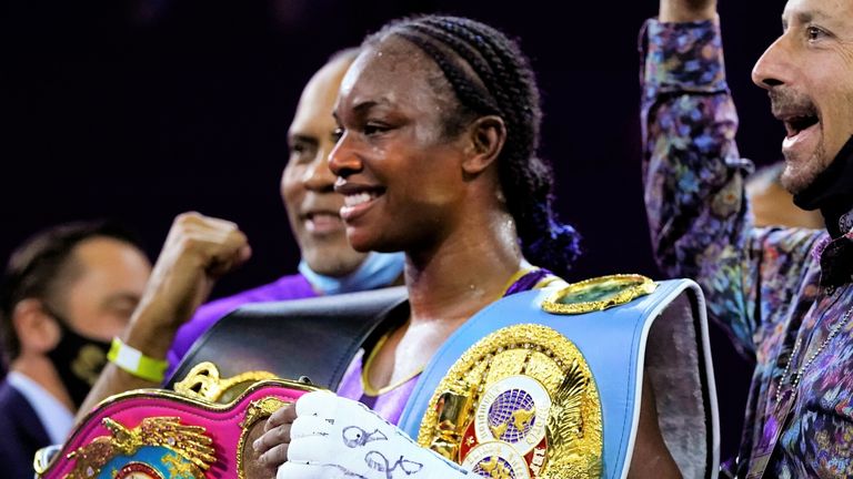 Shields is the only fighter, male or female, to hold every world title in two divisions