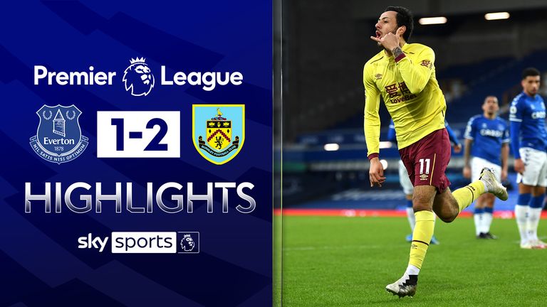 WATCH FOR FREE: Highlights from Burnley's Premier League win over Everton