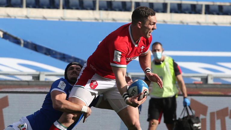 George North played a starring role in the midfield