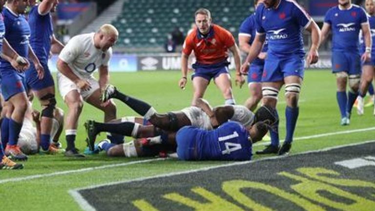 Itoje launched for the line to score the decisive try in the game 