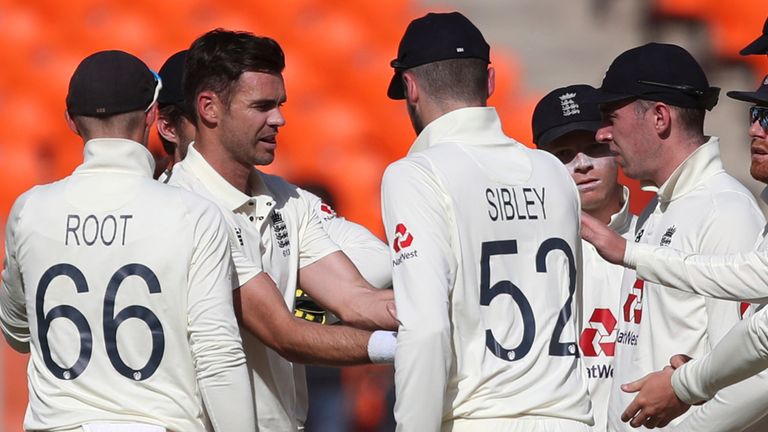 James Anderson struck in his first over to dismiss India's Shubman Gill for a duck (Associated Press)