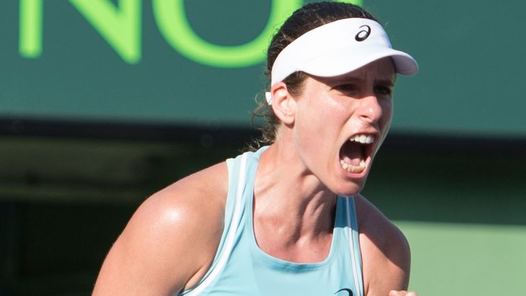 Konta anotó una victoria muy necesaria en el Miami Open (Cal Sport Media a través de AP Images)