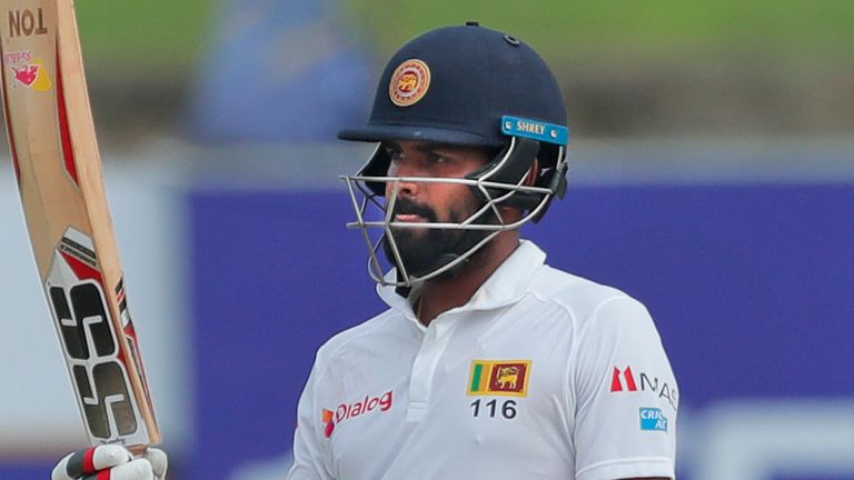 Lahiru Thirimanne scored a half century at the top of the order for Sri Lanka on day two against the West Indies