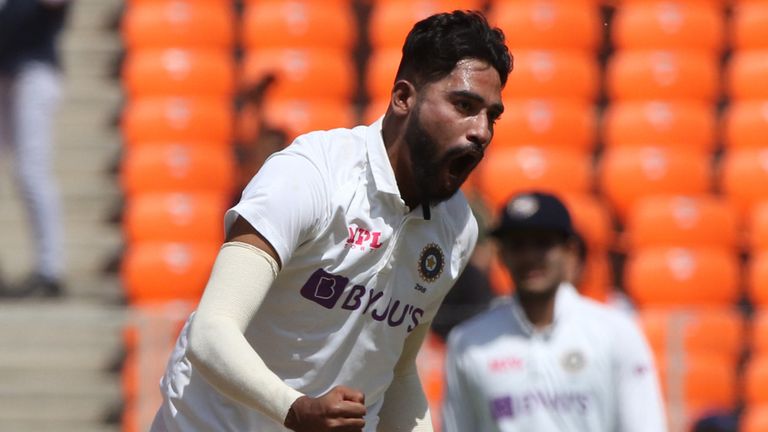 Mohammed Siraj impressed for India, finding sharp movement off the pitch to dismiss Joe Root and Jonny Bairstow (Pic credit - BCCI)