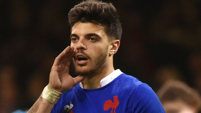 Romain Ntamack has come in to start for France at 10, with Matthieu Jalibert out injured 