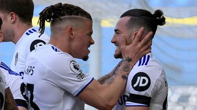 Image of In-form Jack Harrison (right) scored Leeds' opening goal against Sheffield United last weekend