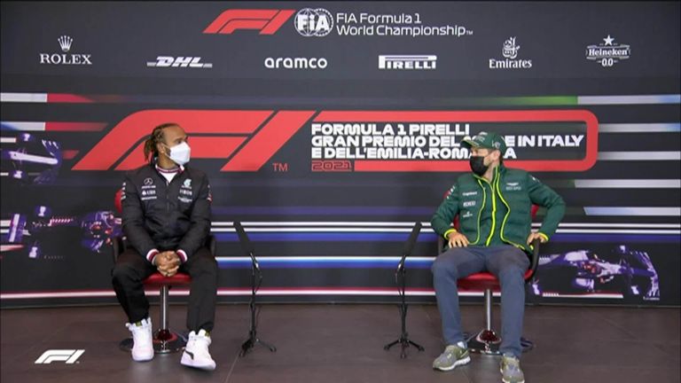 The big Thursday debate at the Emilia-Romagna GP: F1 legends Lewis Hamilton and Sebastian Vettel discuss which animal they'd each like to be.