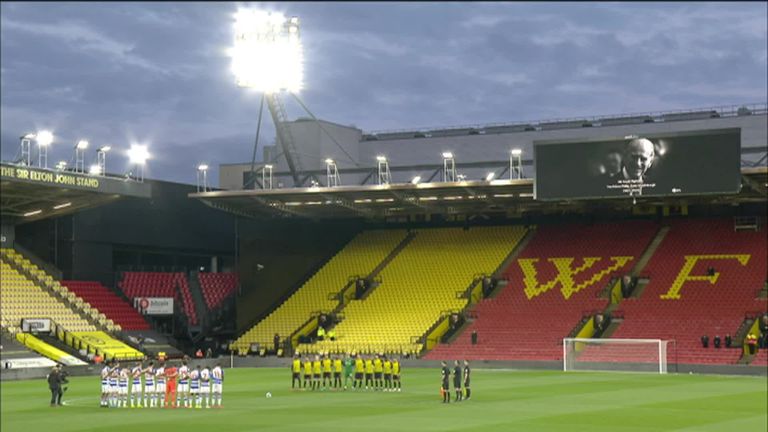 Both Watford and Reading observed two minutes of silence ahead of their match to pay tribute to the late Prince Philip, Duke of Edinburgh who sadly passed away on Friday