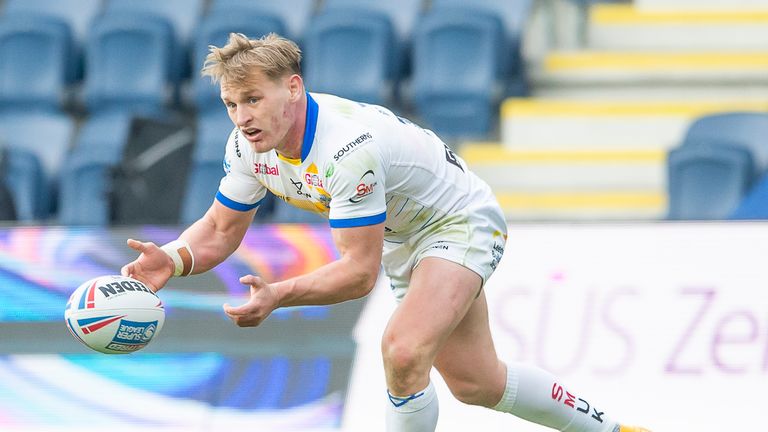  Brad Dwyer was among the try-scorers for Leeds