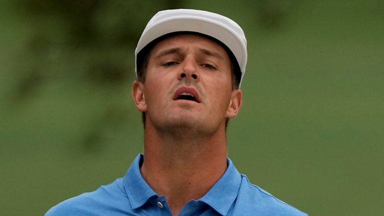 DeChambeau was frustrated in his 76 on day one  