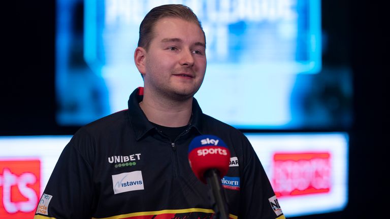 The Belgian has only won three matches in eight Pro Tour events in 2021, but he's flourishing on his Premier League bow