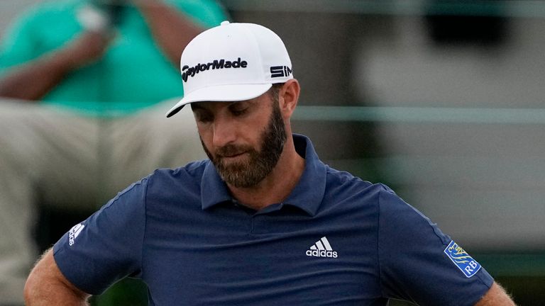 Dustin Johnson missed the cut by two shots