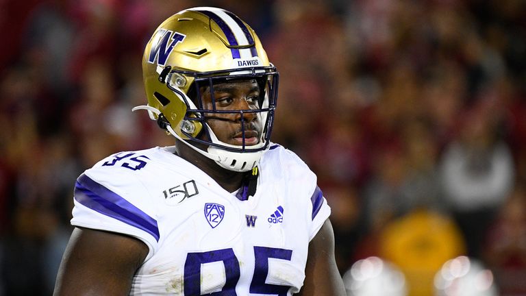 Washington defensive tackle Levi Onwuzurike - AP