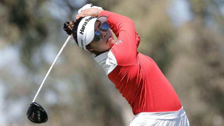 Patty Tavatanakit is bidding for a wire-to-wire victory in the ANA Inspiration on the Dinah Shore course at Mission Hills Country Club