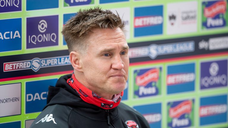 Salford head coach Richard Marshall was unhappy with his side's performance in Perpignan