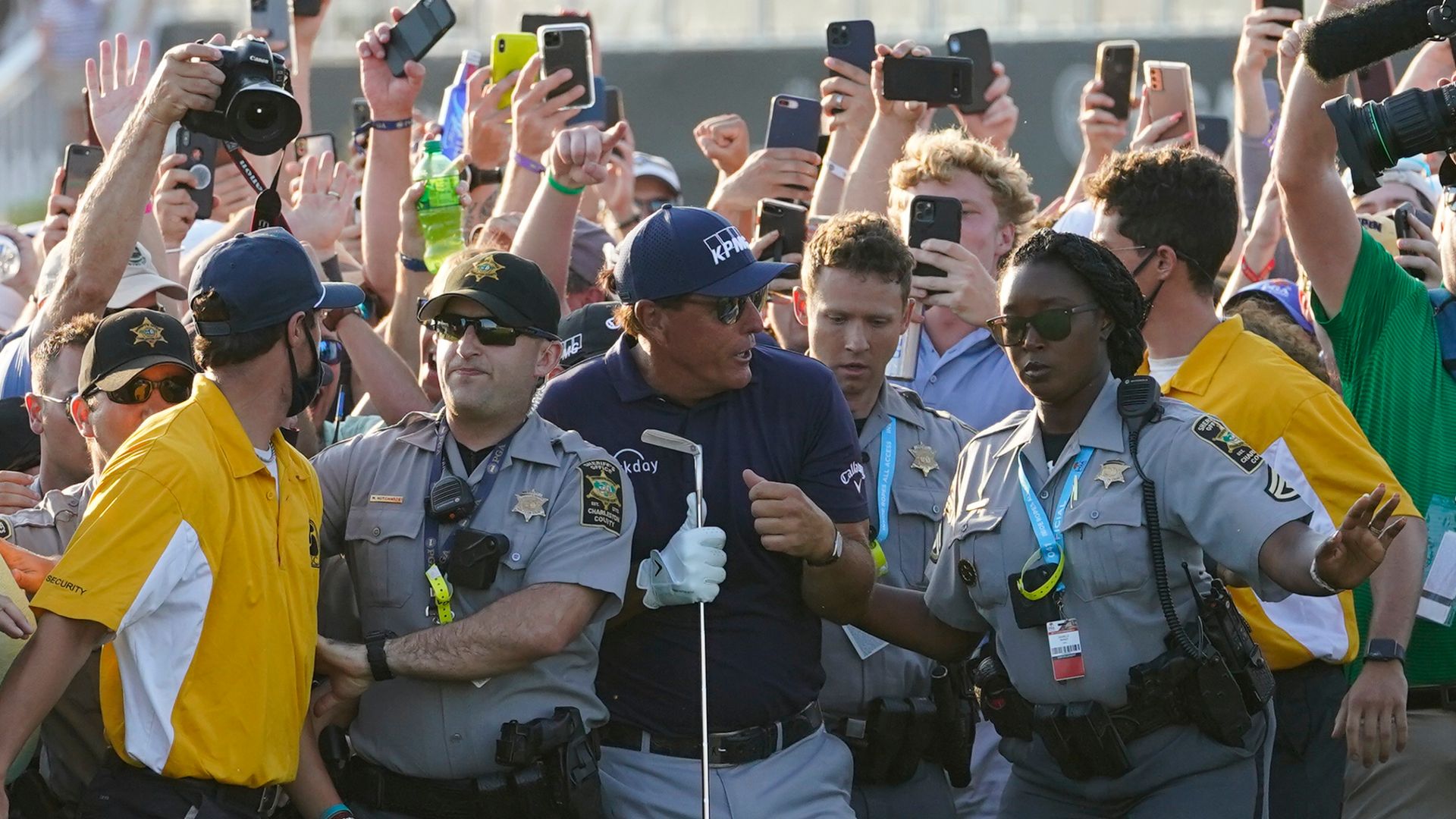 PGA chief apologises to Mickelson, Koepka for unruly fans on 18