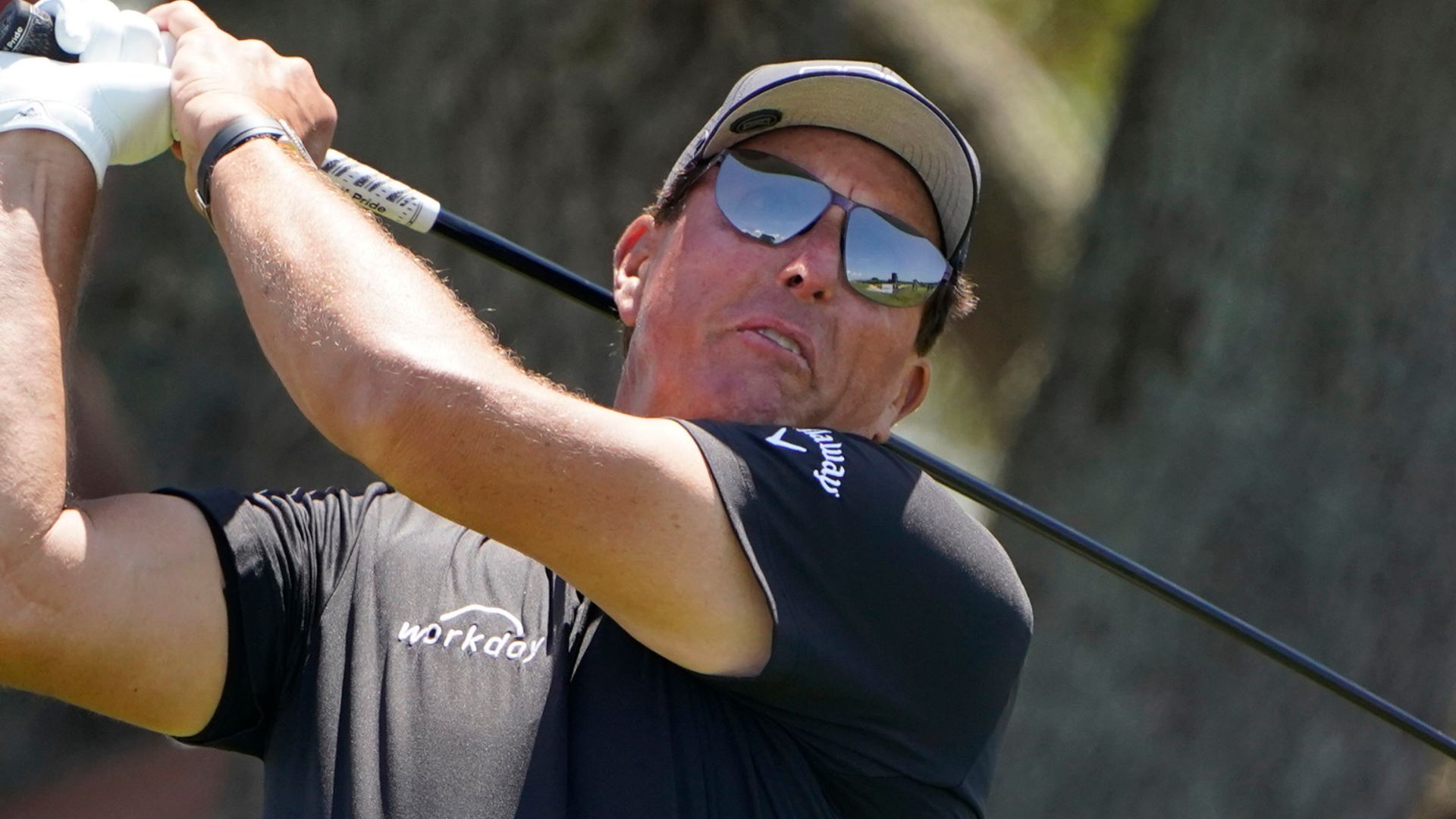 Mickelson 'having a blast' as he takes PGA lead