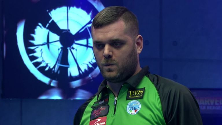 Italy's Daniele Corrieri nailed the golden break against Spain in the World Cup of Pool
