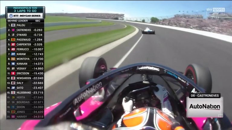 Helio Castroneves won his fourth Indianapolis 500 after overtaking Alex Palou in the closing laps of a thrilling 200-lap race