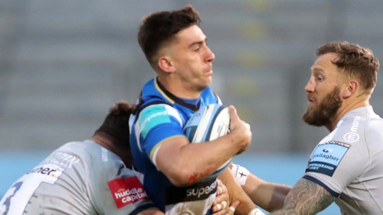 Cameron Redpath was injured playing for Bath against Sale earlier this month