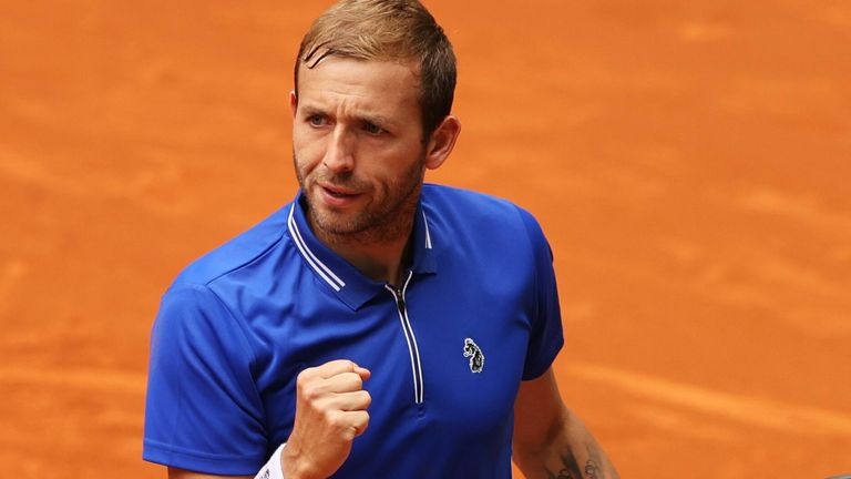 Dan Evans continued his progress on clay at the Madrid Open