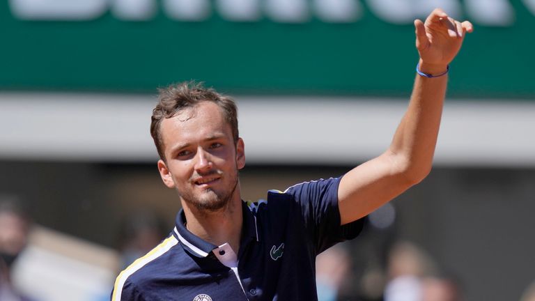 Medvedev was bidding to avoid a fifth successive opening round exit in Paris