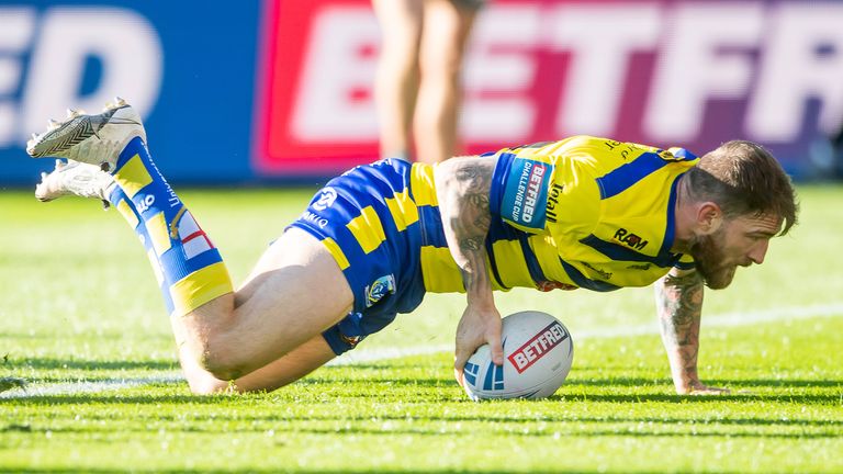 Daryl Clark scored two tries as Warrington proved too strong for Catalans in the Challenge Cup 