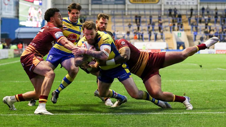 Daryl Clark scores for Warrington