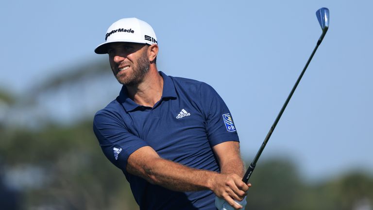 Dustin Johnson will start on the 10th hole at 1.44pm on Friday