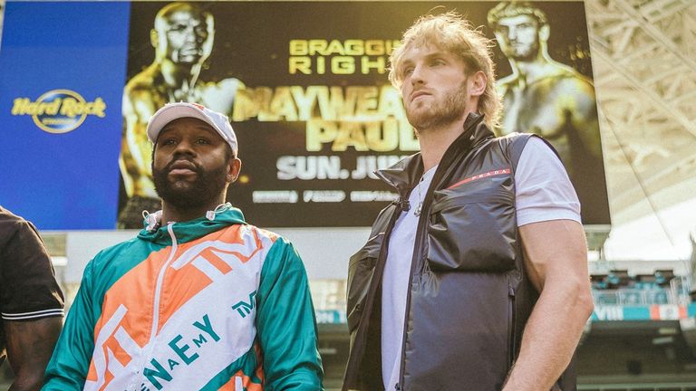 Logan Paul taunts Floyd Mayweather and vows to make June 6 'worst day' of his life | News | Sky Sports