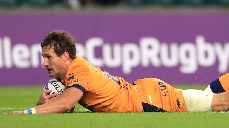 Johan Goosen - named man of the match - scored the decisive try in the final for Montpellier just before the hour mark