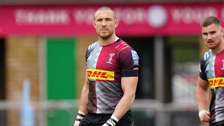 Mike Brown may have played his last game for Harlequins, having been red carded for stamping 