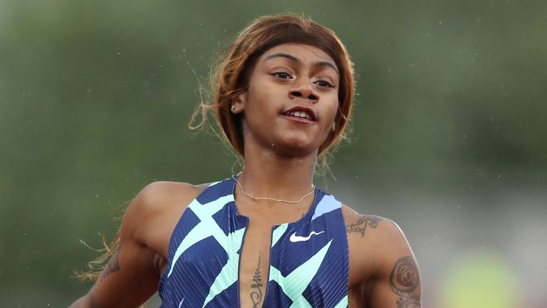 Sha'Carri Richardson was beaten into second place by Asher-Smith  