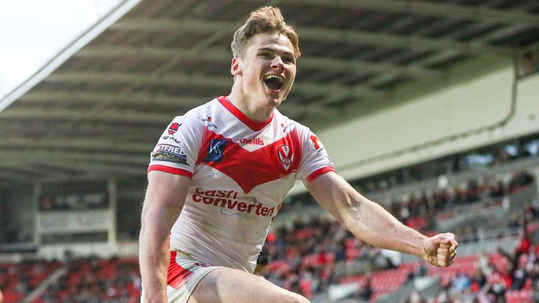 Jack Welsby scored a first career hat-trick as St Helens beat Hull on Friday 