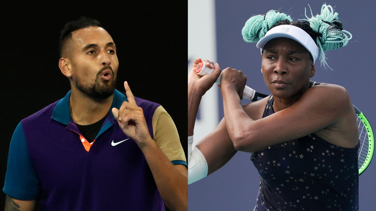 Wimbledon 2021: Nick Kyrgios and Venus Williams team up for mixed doubles at All England Club ...