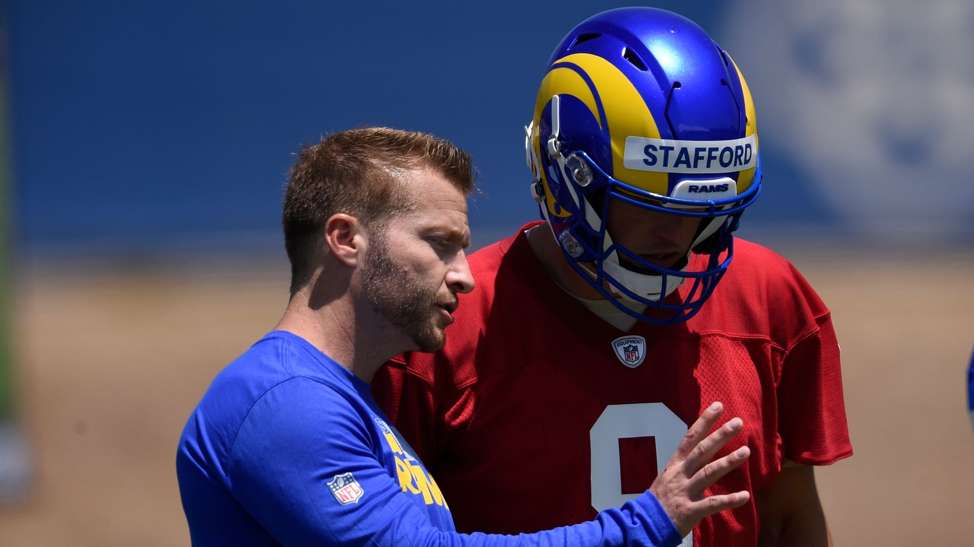 Rams coach McVay 'in better mood' since Stafford trade