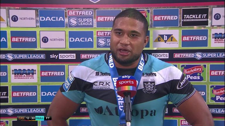Tevita Satae felt it was a tough match but a good game after his player-of-the-match performance for Hull FC against Castleford