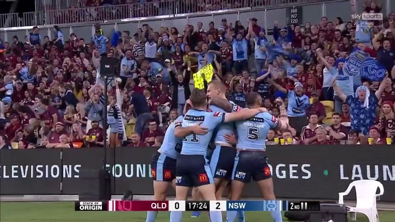 Tom Trbojevic scores the first State of Origin try of 2021