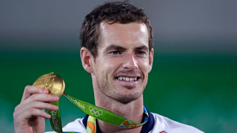 Murray won gold in the singles at London 2012 and Rio 2016